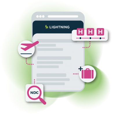 Lightning online booking tool graphic