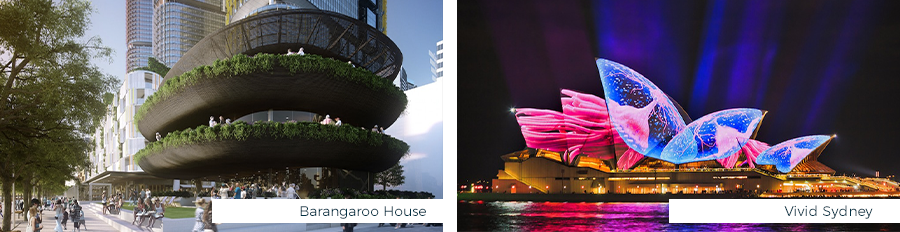 Barangaroo House and Vivid Sydney