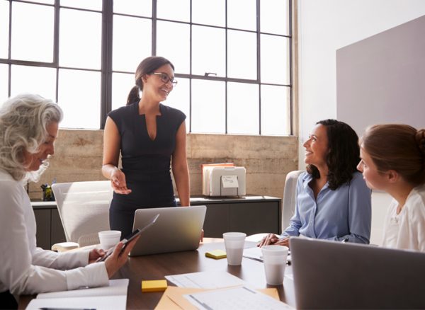 Businesswomen having a meeting discussing CTM's implementation case study