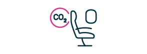 CO2 Plane Seat icon