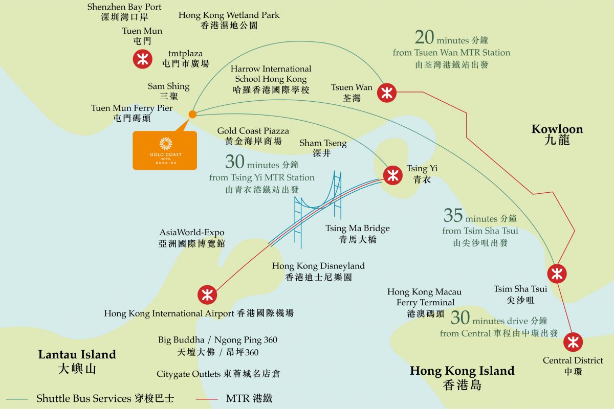 Hong Kong map