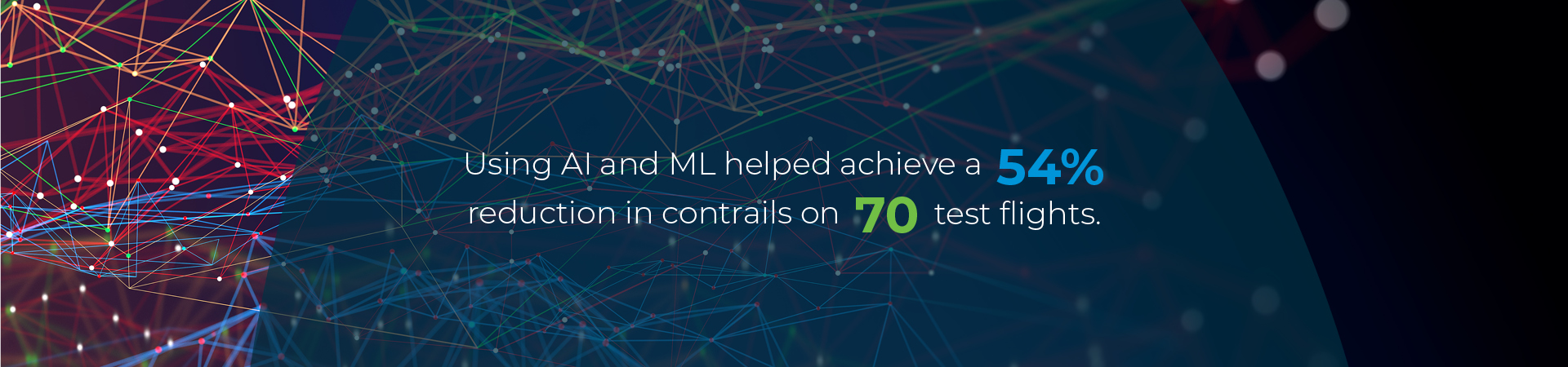 AI corporate travel - Using AI and ML helped archive a 54% reduction in contrails on 70 test flights